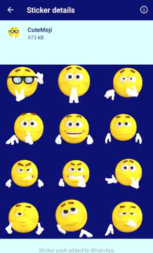 HD Emoji Stickers - WAStickerApps 3