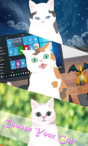 Interactive Cat 3D Anime Live Wallpaper 1