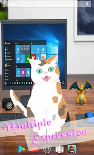Interactive Cat 3D Anime Live Wallpaper 2
