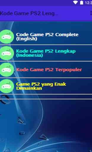 Kode Game PS2 Lengkap 1