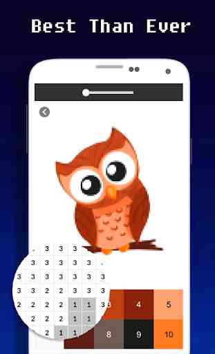 Owl Cute Color By Number - Pixel Art 2