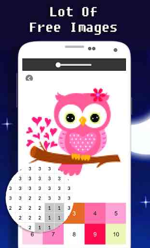 Owl Cute Color By Number - Pixel Art 3