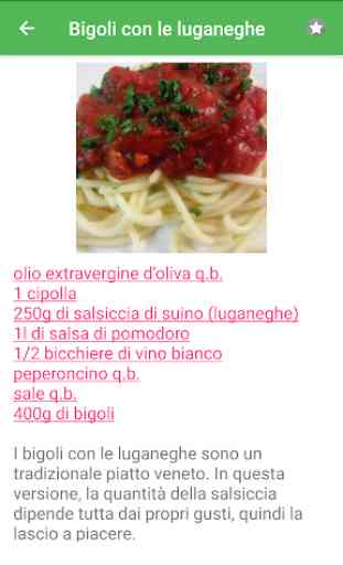 Pasta italiana ricette di cucina gratis offline. 2