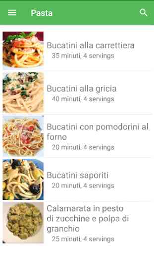 Pasta italiana ricette di cucina gratis offline. 3