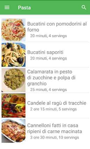 Pasta ricette di cucina gratis italiano offline. 2