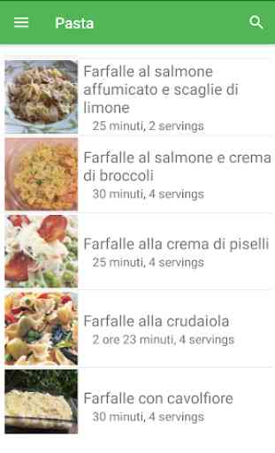Pasta ricette di cucina gratis italiano offline. 3