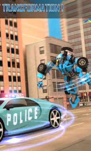 Police Air Jet Multi Robot Shooting Game 2