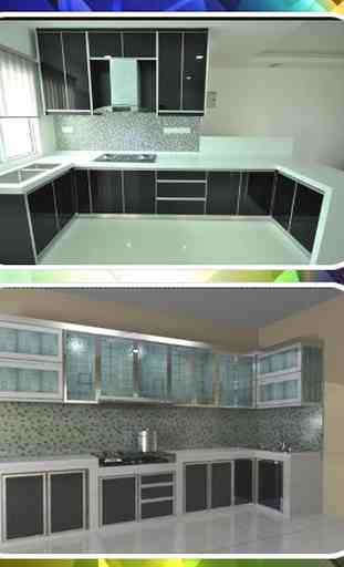progettazione di mobili da cucina in alluminio 2