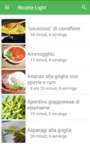 Ricette light di cucina gratis in italiano offline 1