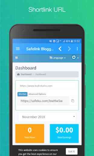 Safelink Blogger - URL Shortener & Earn Money 3