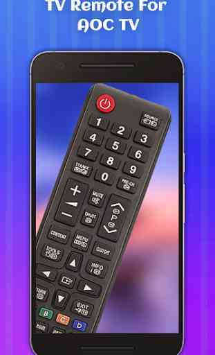 TV Remote For AOC TV 4