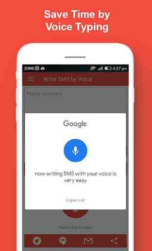 Write SMS by Voice Keyboard : Audio to Text Typing 2