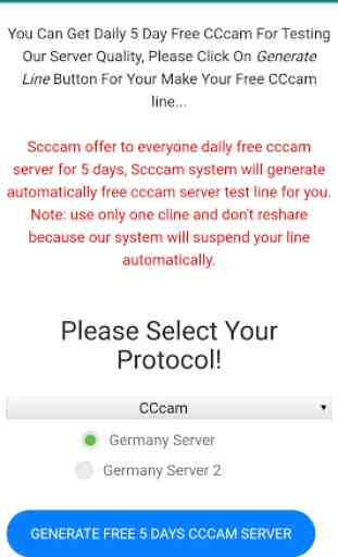 5 Days Free CCcam - Free CCcam Server Generator 2