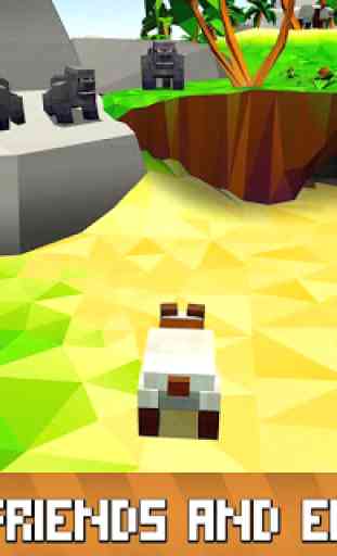 Blocky Panda Simulator - be a bamboo bear! 2
