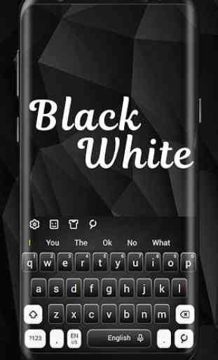 Classic Black White Keyboard 1