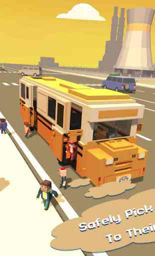 Coach Bus Driving Simulator: Blocky City 2018 3