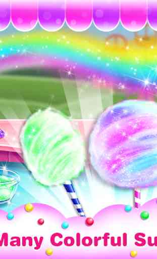 Colorful Cotton Candy Maker - Rainbow Sweety Games 2