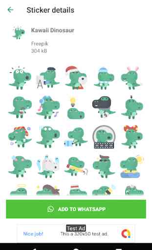 Cute Dinosaur Stickers For WhatsApp -WAStickerApps 1