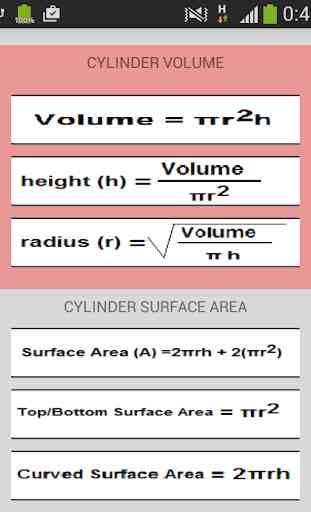 Cylinder Calculator ADFREE 1