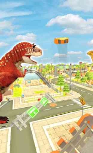 Dino Rampage Attack: City T-Rex VS Angry Gorilla. 3