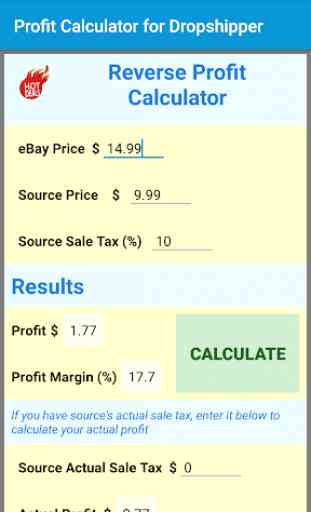 Dropship Profit Calculator 4
