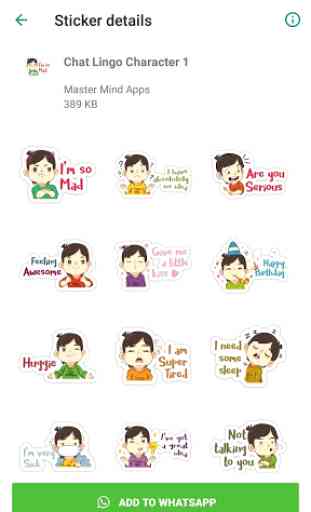 English Chat Boy Stickers - WAStickerApps 3