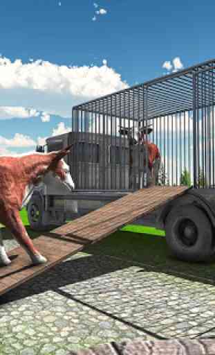 Farm Animals Transport Truck 3D 3