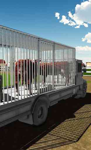 Farm Animals Transport Truck 3D 4