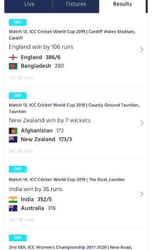 ICC Cricket Live Scores 3