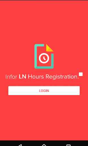 Infor LN Hours Registration 1