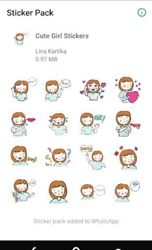 Kawaii Girl Sticker Pack for WAStickerApps 1