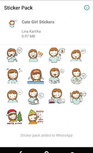 Kawaii Girl Sticker Pack for WAStickerApps 2