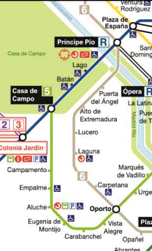 Madrid Metro & Rail Map 3