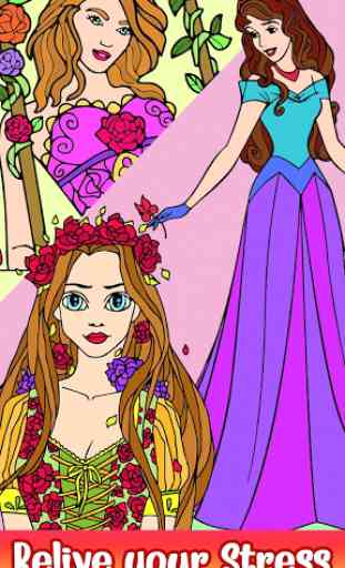 Princess Glitter Color by Number: Sparkly Coloring 2