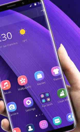 Purple Business Theme For Galaxy 1