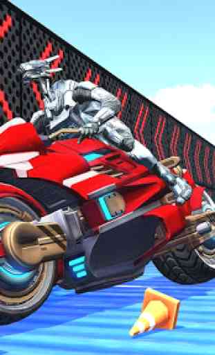 Robot Bike Stunts Race - Ramp Bike Impossible Game 4