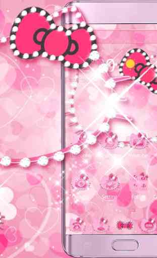 Rosa gattino diamante tema Pink Kitty 1