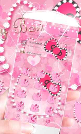 Rosa gattino diamante tema Pink Kitty 3