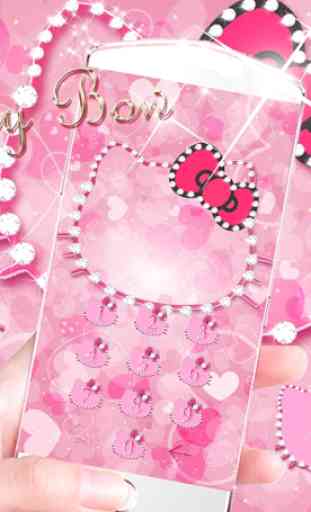Rosa gattino diamante tema Pink Kitty 4