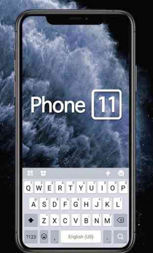 Space Gray Phone 11 Pro Tema Tastiera 1