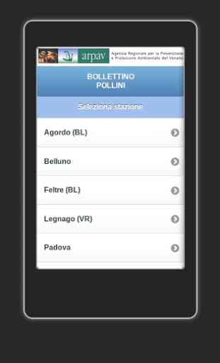 App ARPAV Pollini 1