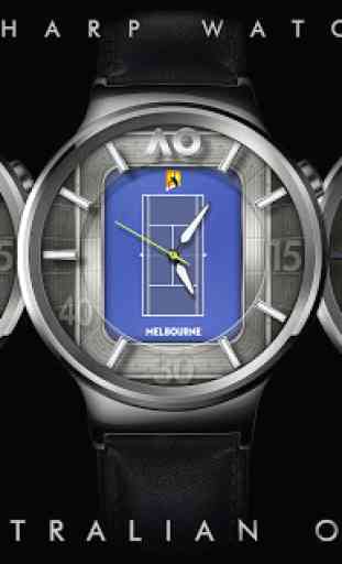 Australian Open themed watch face for smartwatches 2