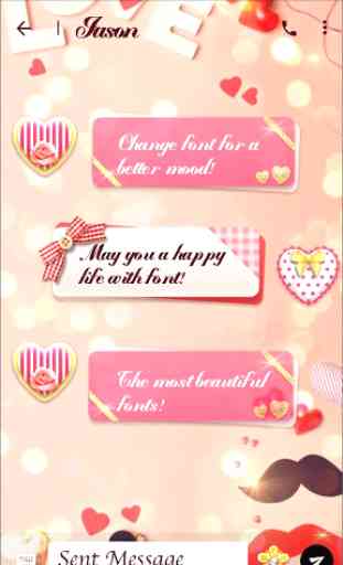 Chasing Hearts Font for FlipFont , Cool Fonts Text 2