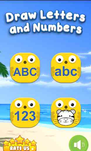 Draw Letters and Numbers ABC 1