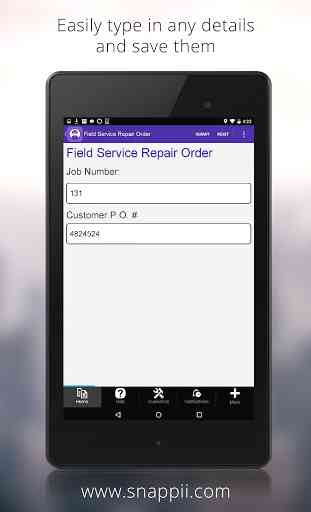 Field Service Repair Order 2