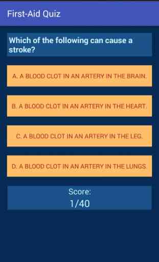 First Aid Quiz Game 3