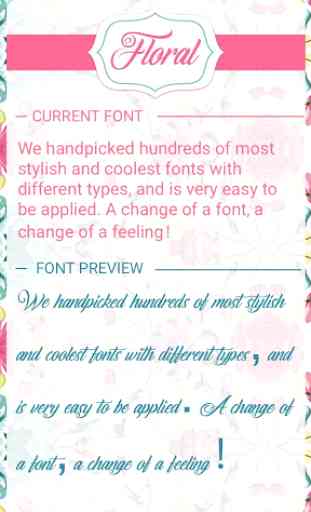 Floral Font for FlipFont , Cool Fonts Text Free 1