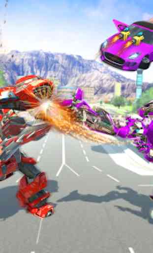 Flying Jetpack Car Robot Transform - Robot Games 3