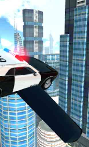 Flying Police Car Driving 3