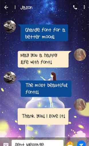 Galaxy Girl Font for FlipFont,Cool Fonts Text Free 2